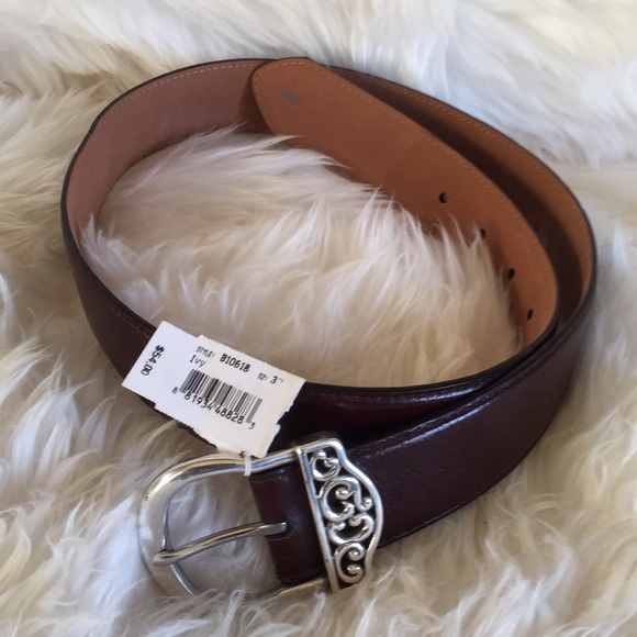 Brighton ‘Ivy’ Leather Belt Rich Brown B10618 - Picture 3 of 3